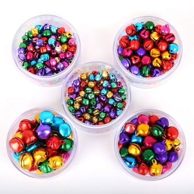 30-200Pcs Jingle Bells Aluminum Loose Beads Small For Festiv
