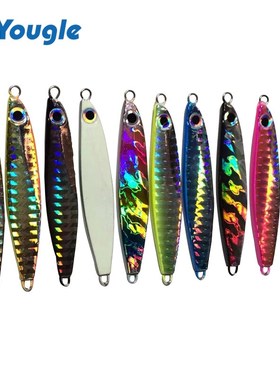 10PCS 22G Jigging Lure Pesca Metal Sequins Lures Bait Jigs S