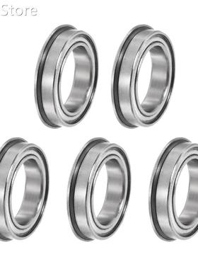5pcs F6701ZZ Flange Ball Bearing 12mmx18mmx4mm Double Metal