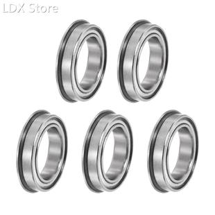 5pcs F6701ZZ Flange Ball Bearing 12mmx18mmx4mm Double Metal
