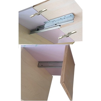 (1 slide+2 hinges)/Lot extendable table slide hardware fitti