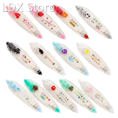 Retractable Decorative Correction Tape Pen Cartoon Tape for