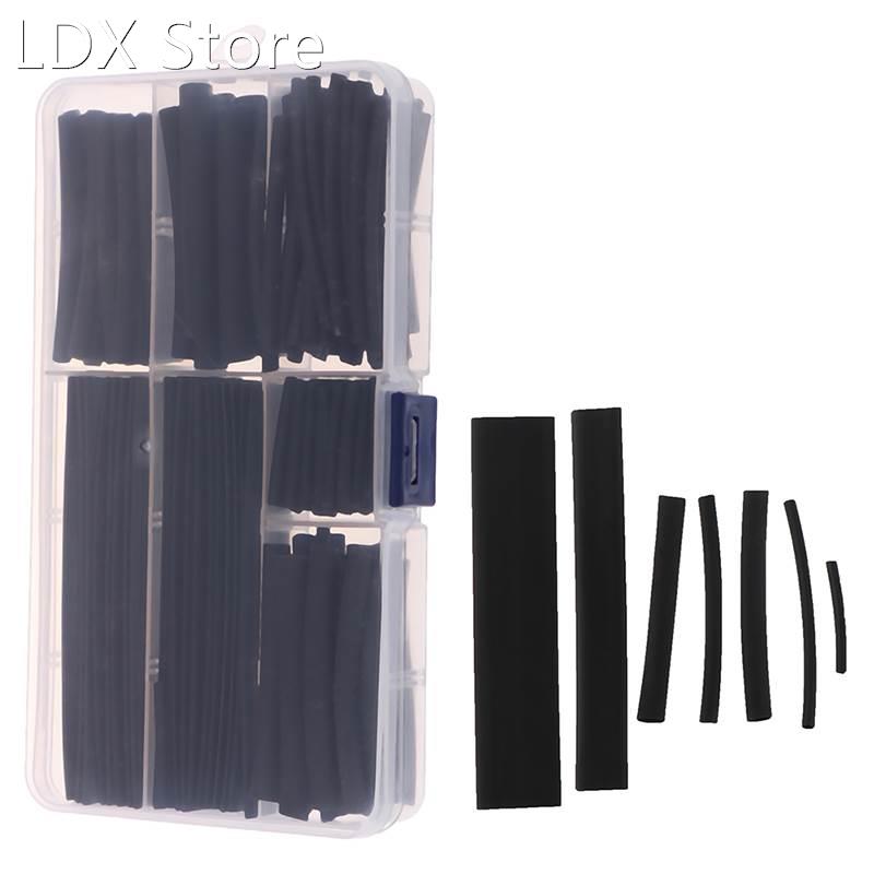 150Pcs Wire Black Case Set Heat Shrink Tubing Wrap Tube Asso