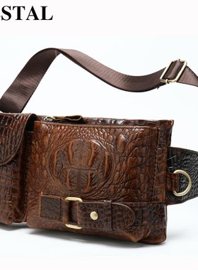 WESTAL Messenger Bag Men Leather Sling Bags for Phone Men's