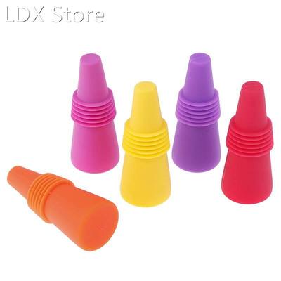 1pc Wine Stopper Random Reusable Silicone Wine Bottle Stoppe