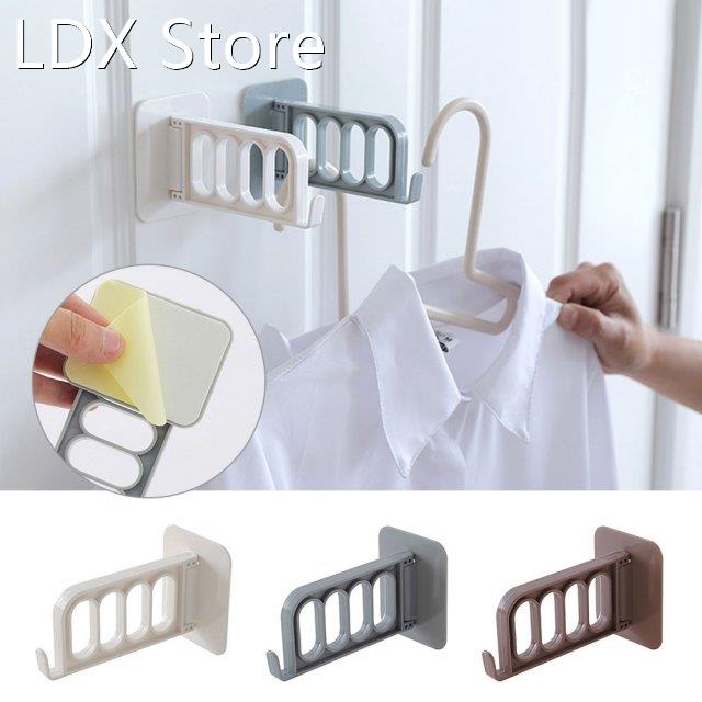 1pc Clothes Storage Rack Organizer Multifunction Door Hooks