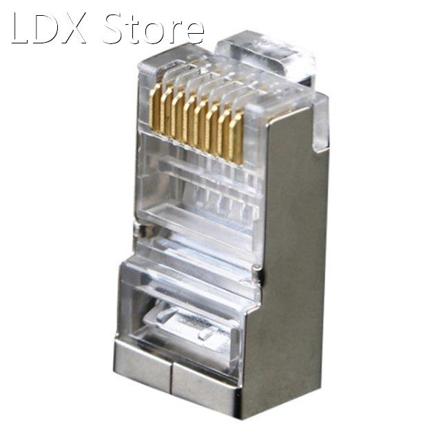 Cat6 RJ45 Connector 8P8C Modular Ethernet Cable Head Plug Go