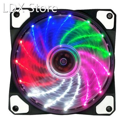 RGB PC Case Fans Computer Case Cooling Fan 15 Lights Streame