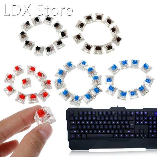 10Pcs 3 Pin Mechanical Keyboard Switch Red Replacement For G