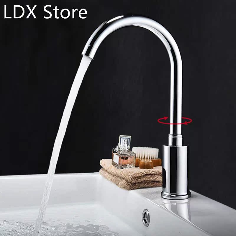 Basin Faucets G1/2in Bathroom Electronic Automatic Hand Free