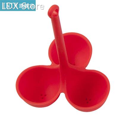 1pc Egg Poacher Silicone 3-Grid Portable Egg Steamer