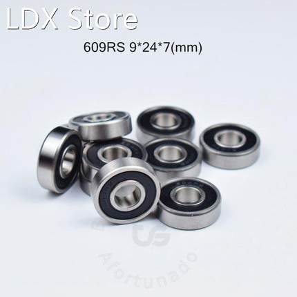 10pcs 609RS 9*24*7(mm) free shipping chrome steel rubber Se