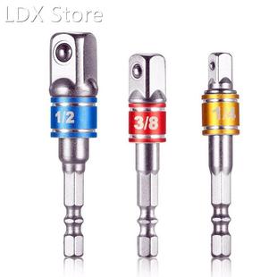 3Pcs Drill Socket Adapter 适用于 Impact Driver With 1/4&rdqu