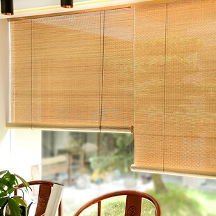 Bamboo Roller Blinds Blackout Roller Curtains Shades Window