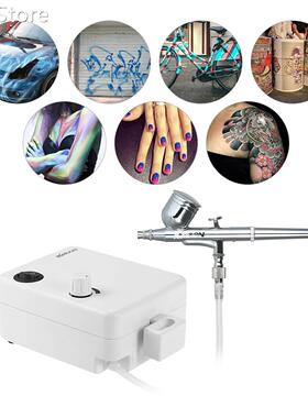 KKmoon Airbrush Air Compressor Set Gravity Feed Air Brush Ki