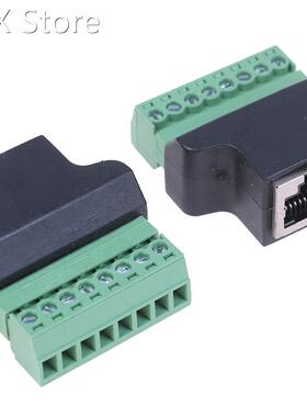 1pcs RJ45 To Screw Terminal Adaptor RJ45 Female To 8 Pin Con