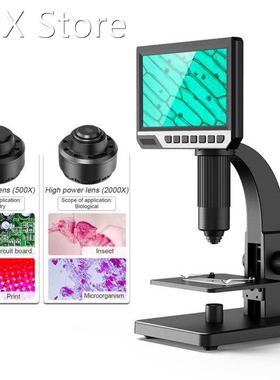 2000X Original 7 Inch HD Dual Lens Digital Microscope Inskam