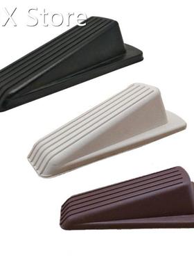 Door Wedge Shaped Rubber Door Stops Non-slip Black Rubber Do