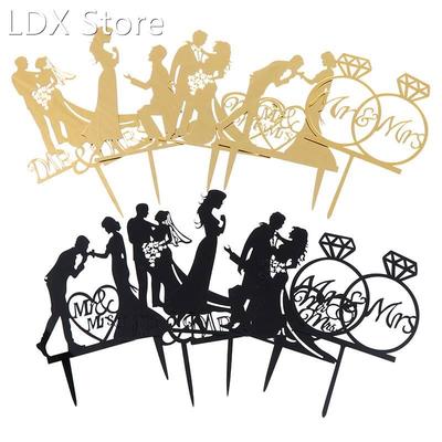 Wedding Cake Topper Bride Groom Mr Mrs Wedding Decorations A