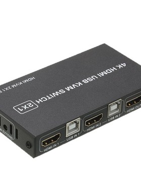 HDMI USB KVM 4K Switcher Splitter 2 Port for Sharing Monito
