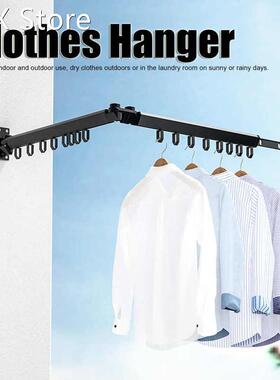 65x2x4.1in Aluminum Non slip Clothes Hanger Wall Mounted Fol