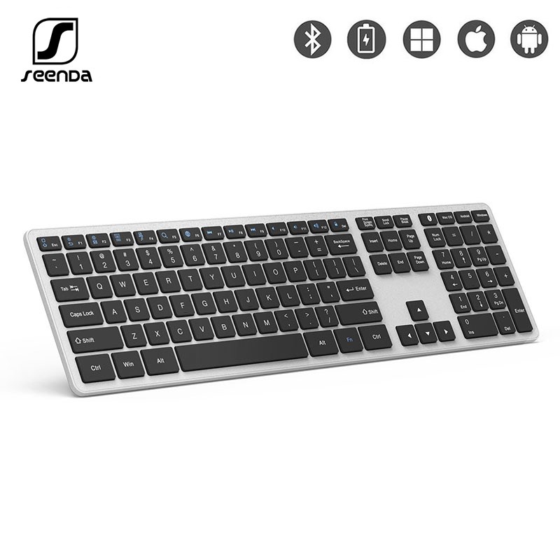 SeenDa Ultral Slim Wireless Bluetooth keyboard for Tablet/L