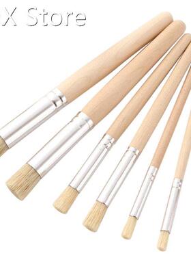 6 Pieces Portable Acrylic Paint Brush Set for Acrylic Waterc