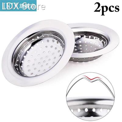 2Pcs Kitchen Sink Strainer Drain Hair Catcher Stopper Laundr