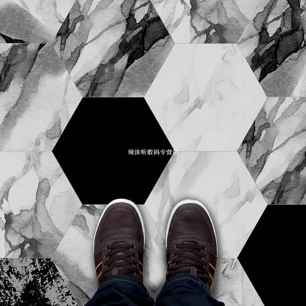 10pcs/sets mildew proof floor sticker vinyl tiles bathroom l