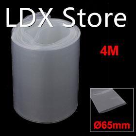 Hot Sale1PCS 65mm Width 4M Length PVC Heat Shrink Tubing Cle