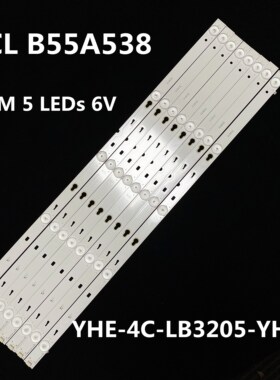 8 Pieces 57CM 5 LEDs New Original for TCL 55'' TV TCL B55A5