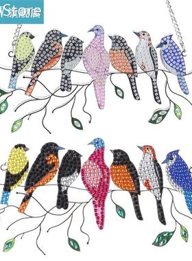 Acrylic Birds Hanging Diy Diamond Painting Muitcolor Rhinest