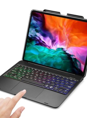 Smart 7 Colors LED Backlit Wireless Bluetooth Touchpad Keyb