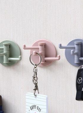 Self Adhesive Kitchen Wall Door Hook Key Holder Rack Towel H