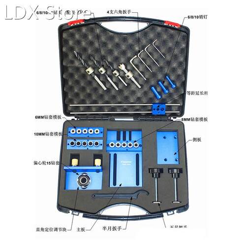 New 08400 Log Tenon Hole Punch Combo / Triple Punch Locator