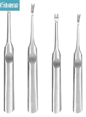 U+V Shaped Leather Groover Stainless Steel Stitching Edge Be