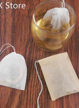 100Pcs/Lot Tea Bags Filter Paper Bags Empty Drawstring Teaba