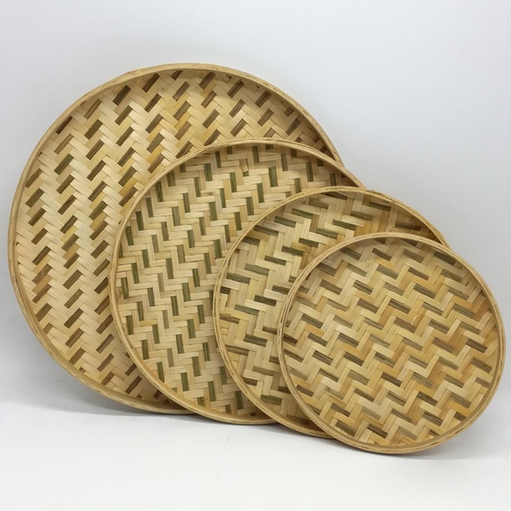 80% hot sale home round shape handmade bamboo weaving sieve
