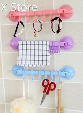 Plastic Suction Cup Kitchen Hanger Organizer Bath Towel Clot