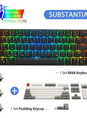 PBT ClassicalKeycapSet Mechanical 65% Gaming Keyboards RK68