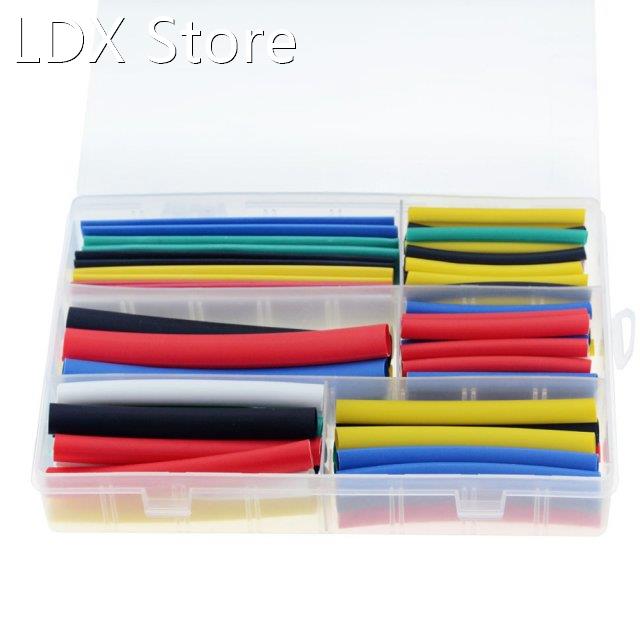 102PCS Dual Wall Heat-Shrinkable Tube With Glue Adhesive Hea