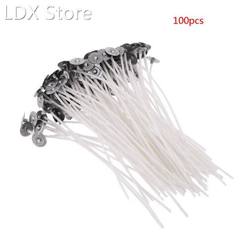 100Pcs Candle Wicks 12cm Cotton Core Pre Waxed With Sustaine