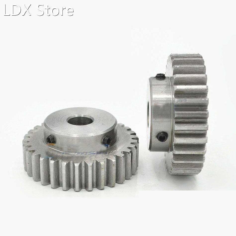 1.5 Modulus 30 Teeth Bore 8mm Spur Gear 45# Steel Module 1.5