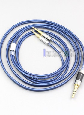 LN006446 Blue 99% Pure Silver XLR 3.5mm 2.5mm 4.4mm Earphon