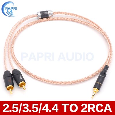 PAPRI 9401CU 7N OCC 24K Gold Plated Plug DIY Custom 2.5MM/3