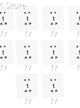10 Sets Concealed Installation Socket Wall-Mounted 5-Hole Ou