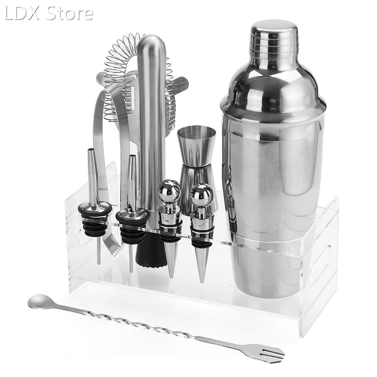 NEW 11Pcs/Set 750ml Stainless Bar Cocktail Shaker Set Barwar