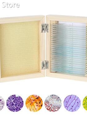 KKmoon 25pcs/set Prepared Microscope Slides Animal Plants In