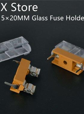 10PCS GLASS FUSE HOLDER With Transparent Cover 5*20 Insuranc
