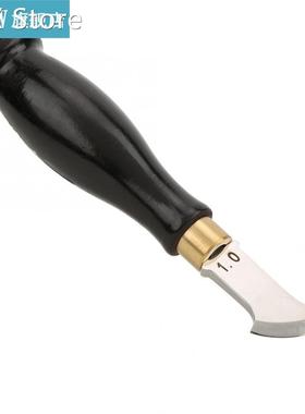 Fan-Shaped Edge Creaser Sandalwood Handle Leather Edge Marki